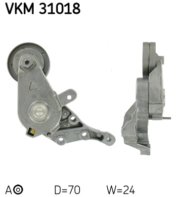 SKF VKM 31018 Hosszbordásszíj feszítő/vezető egység